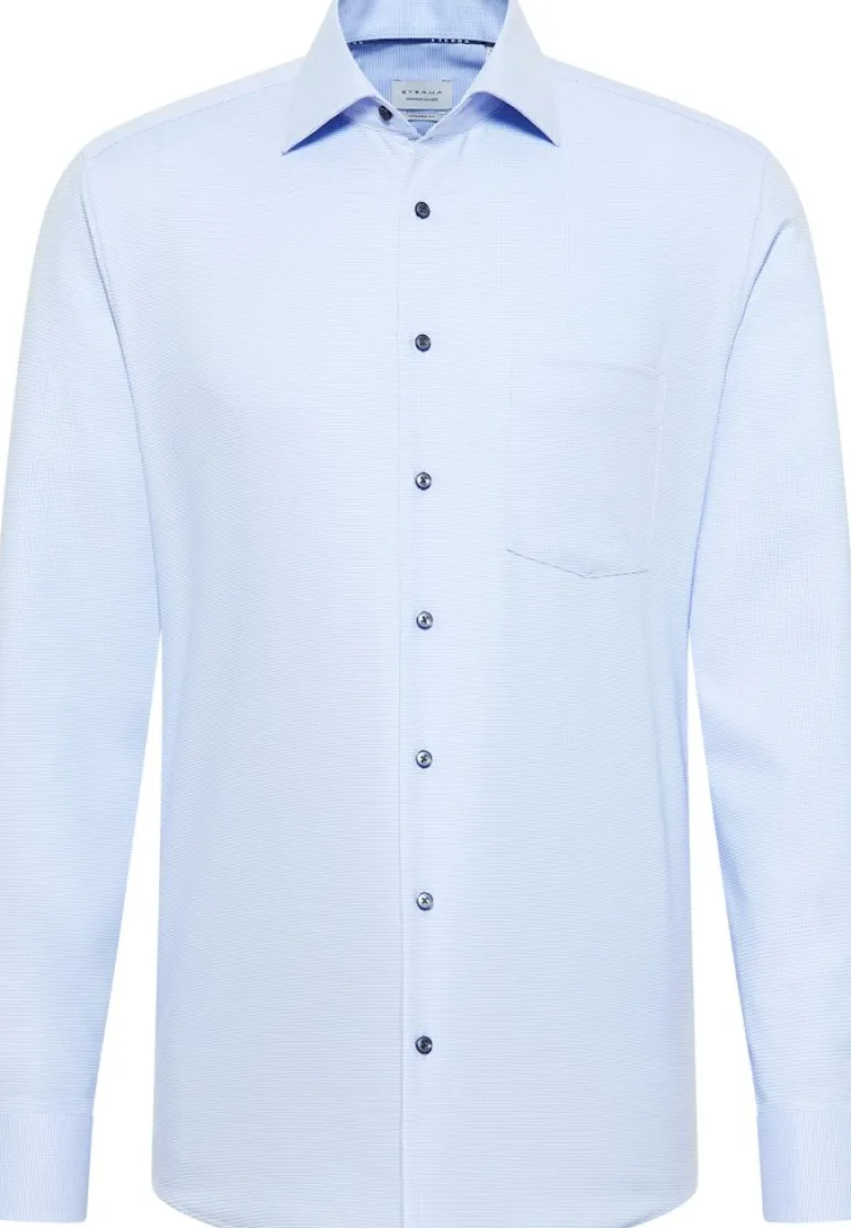 Hemd Twill Langarm hellblau