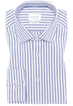 Hemd Twill Langarm rauchblau