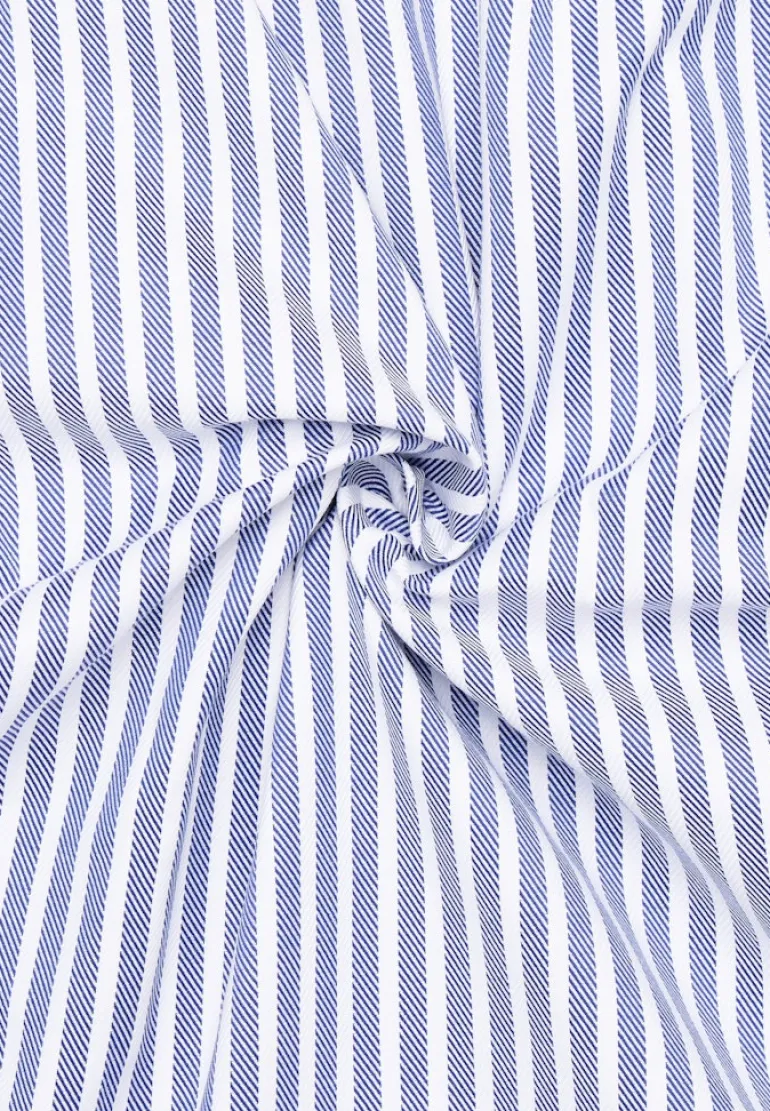 Hemd Twill Langarm rauchblau