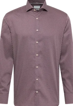 Hemd Twill Langarm rot