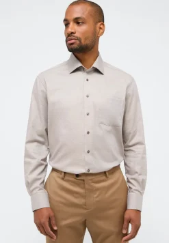 Hemd Twill Langarm sand