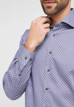 Hemd Twill Langarm walnut