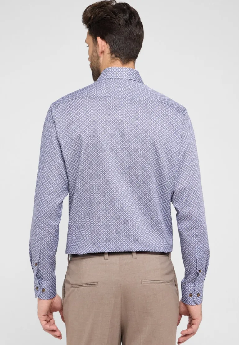 Hemd Twill Langarm walnut