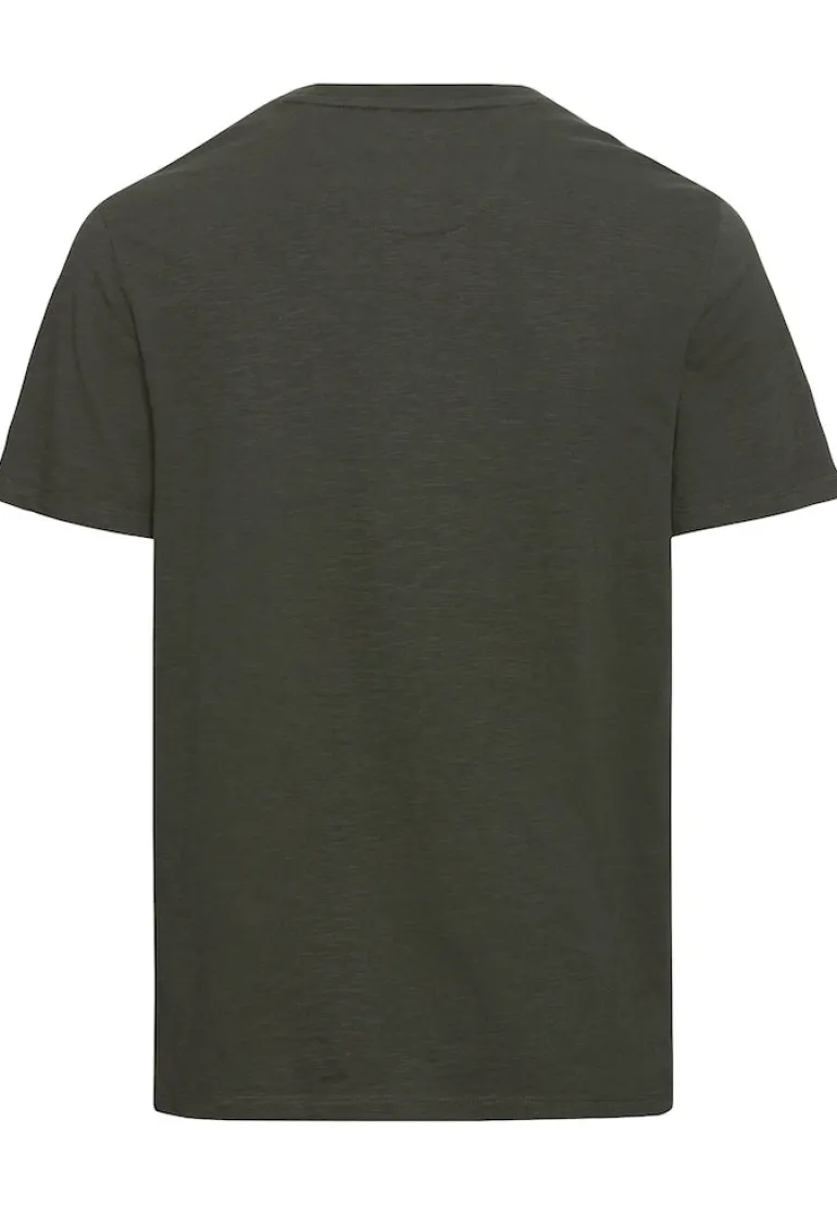 Henley T-Shirt aus reiner Baumwolle leaf green