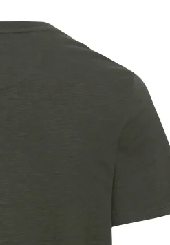 Henley T-Shirt aus reiner Baumwolle leaf green