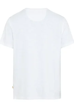 Henley T-Shirt aus reiner Baumwolle white