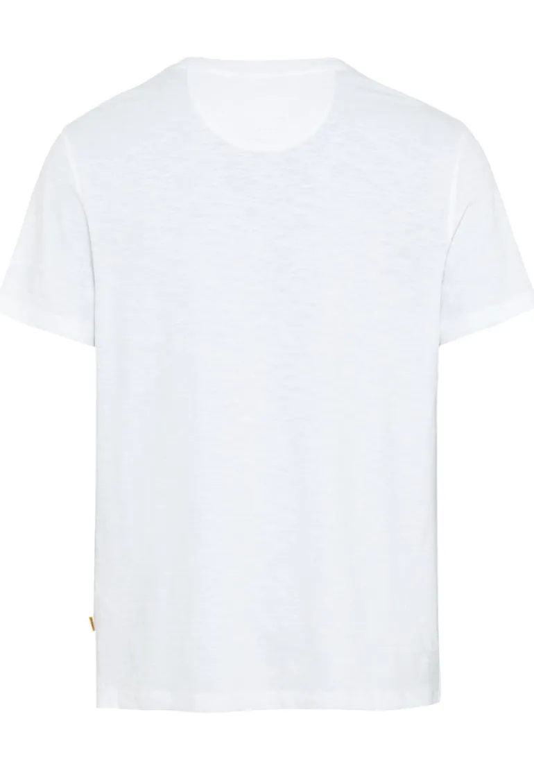 Henley T-Shirt aus reiner Baumwolle white