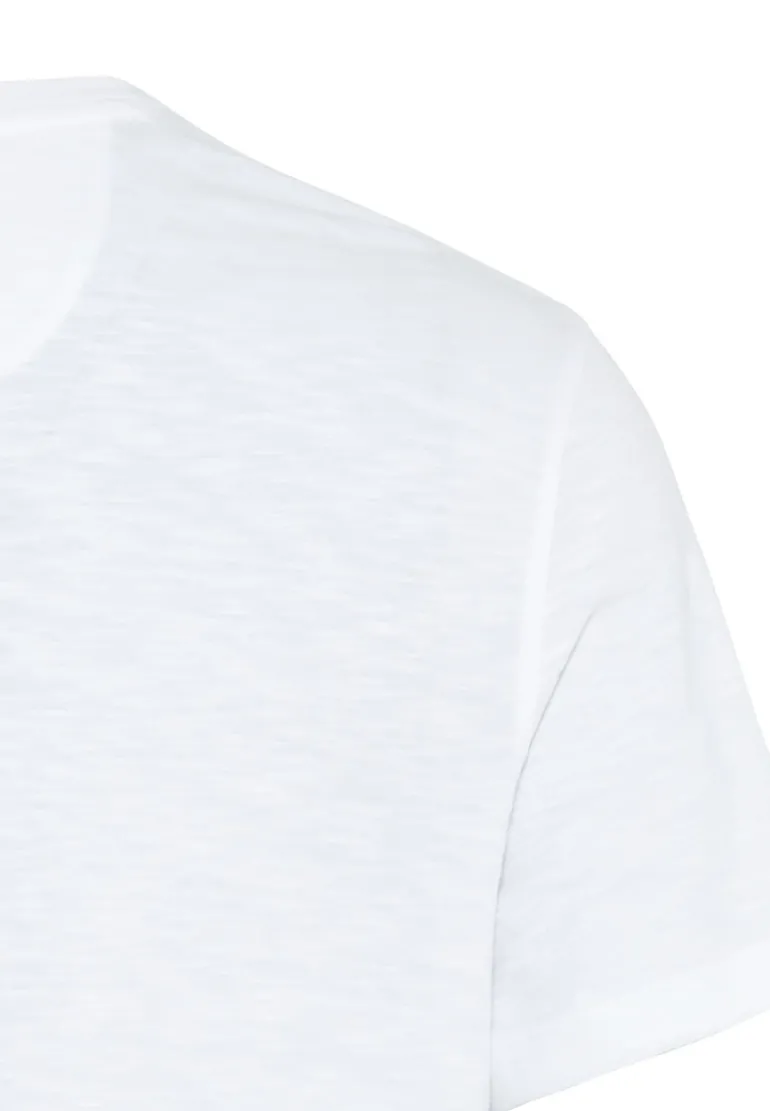 Henley T-Shirt aus reiner Baumwolle white
