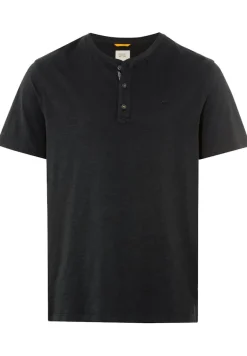 Henley T-Shirt aus reiner Baumwolle asphalt