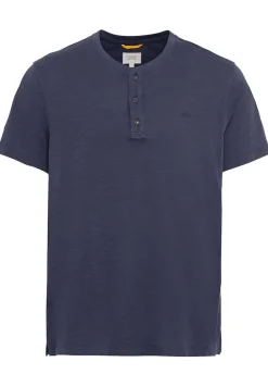 Henley T-Shirt aus reiner Baumwolle night blue