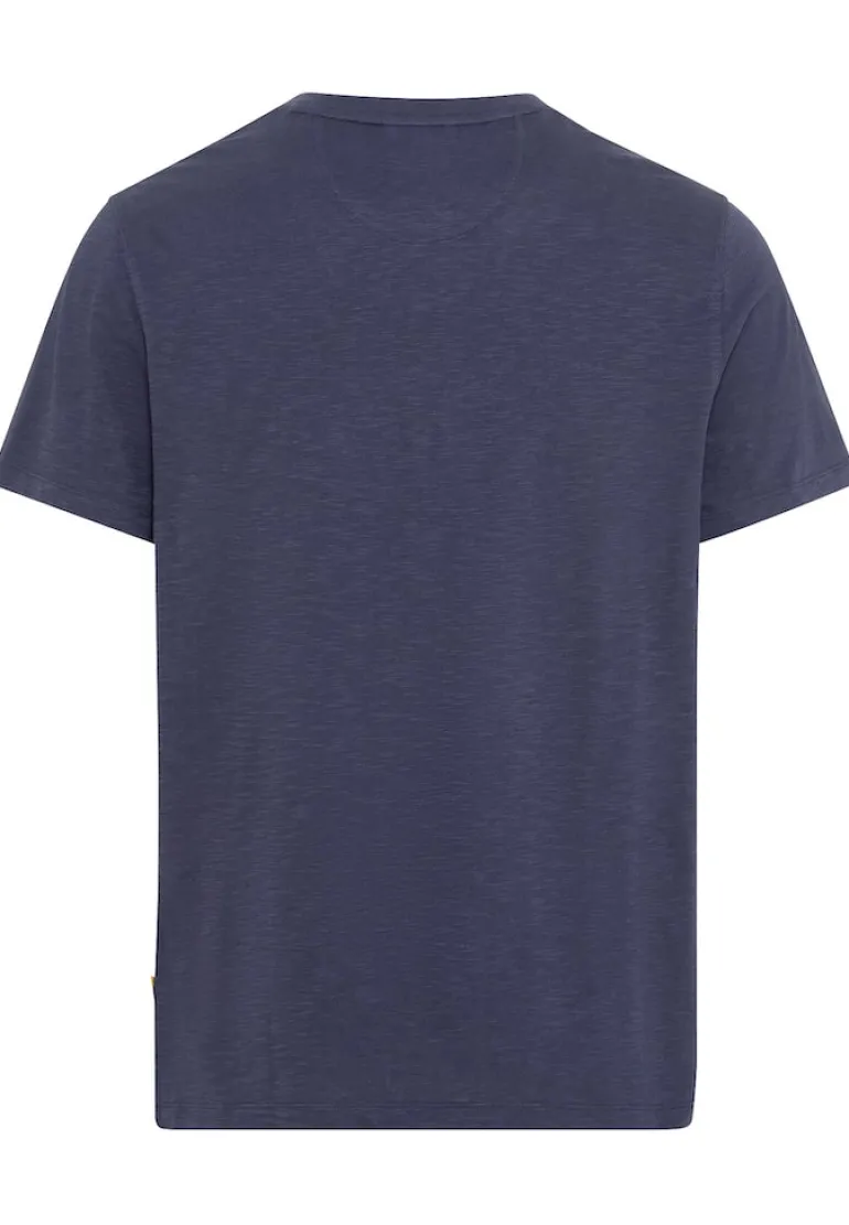 Henley T-Shirt aus reiner Baumwolle night blue