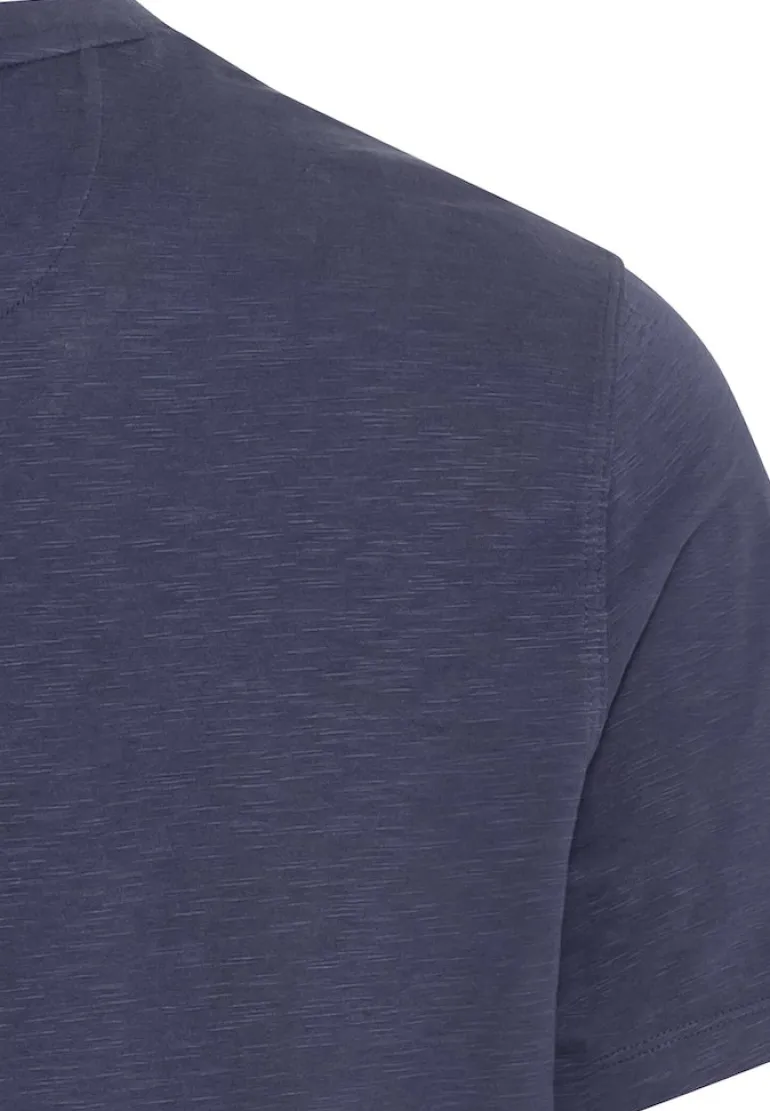 Henley T-Shirt aus reiner Baumwolle night blue