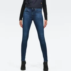 3301 High Skinny Wmn NEW medium blue aged