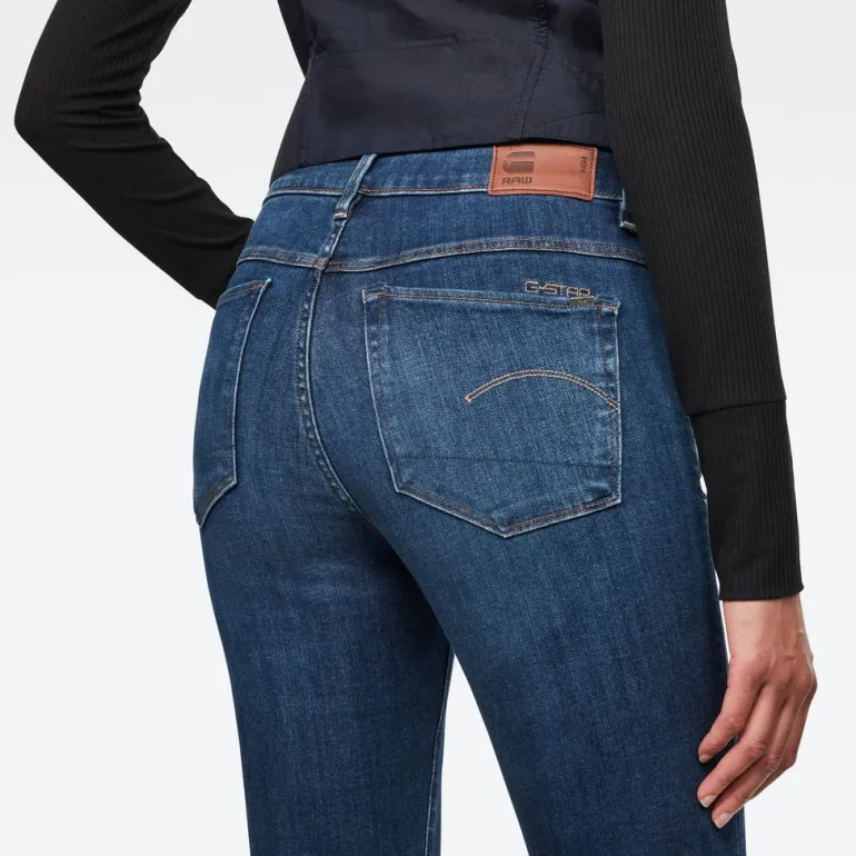 3301 High Skinny Wmn NEW medium blue aged
