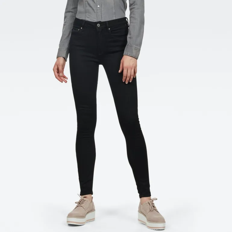 3301 High Skinny Wmn pitch black