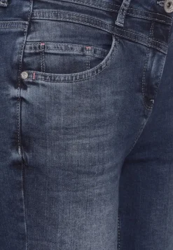 High Waist Jeans mid blue used wash