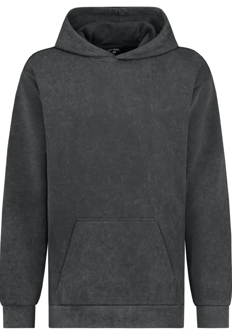 Hoodie mit Backprint anthracite grey