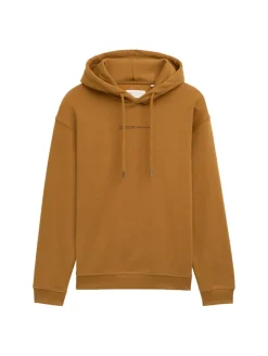 Hoodie mit Bio-Baumwolle deep cognac