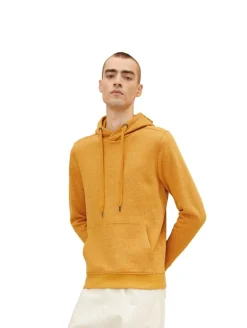 Hoodie mit feinen Streifen flame brown injected stripe