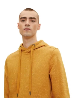 Hoodie mit feinen Streifen flame brown injected stripe
