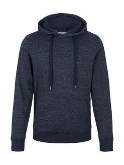 Hoodie mit feinen Streifen navy offwhite inject stripe
