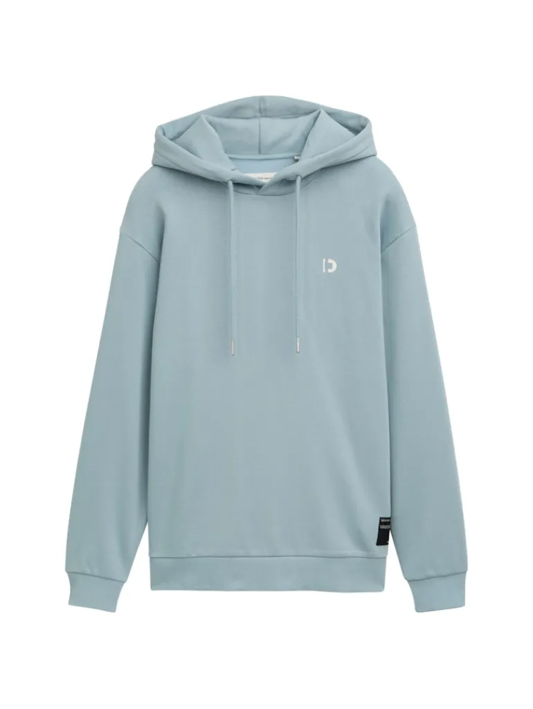 Hoodie mit Logo-Details light grey mint