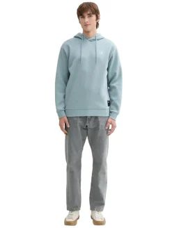 Hoodie mit Logo-Details light grey mint