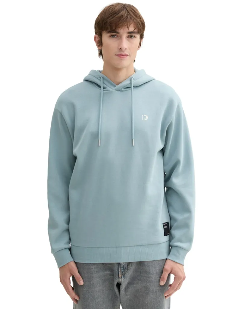 Hoodie mit Logo-Details light grey mint