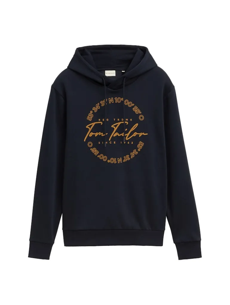 Hoodie mit Logo Print sky captain blue