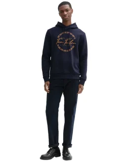 Hoodie mit Logo Print sky captain blue