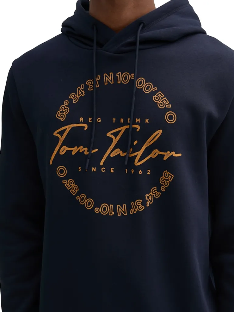 Hoodie mit Logo Print sky captain blue