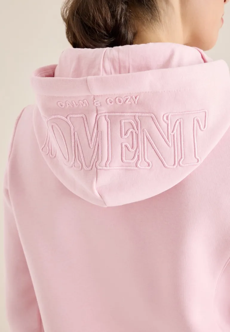 Hoodie mit Stickerei blossom glow