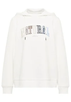 Hoodie mit Wording vanilla white
