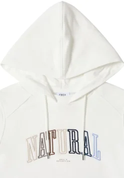 Hoodie mit Wording vanilla white