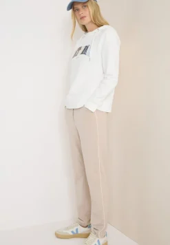 Hoodie mit Wording vanilla white