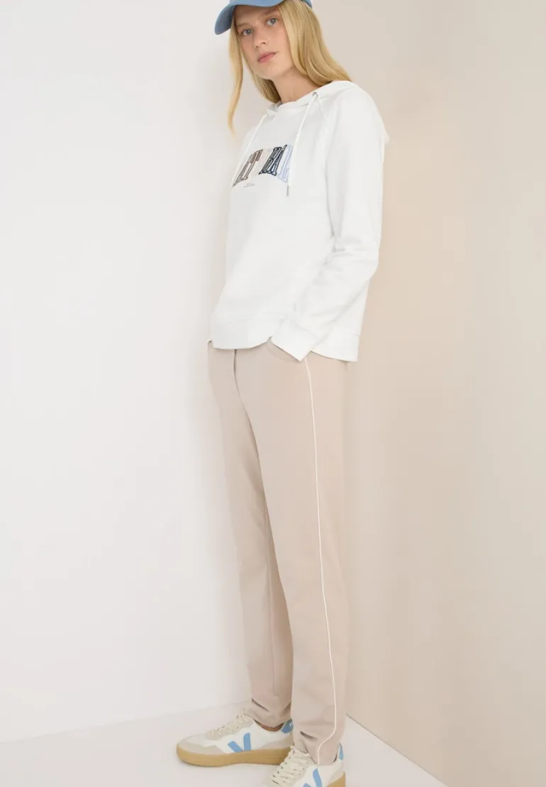Hoodie mit Wording vanilla white