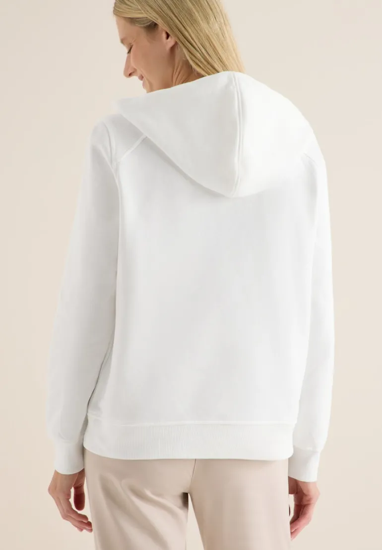 Hoodie mit Wording vanilla white