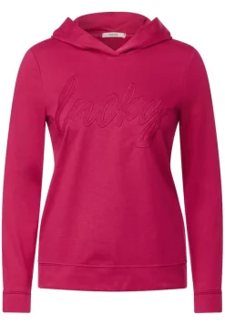 Hoodie Shirt mit Wording cosy coral