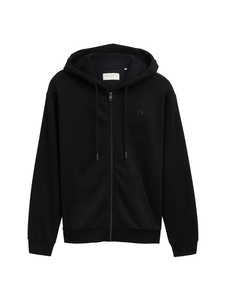 Hoodie Sweatjacke mit Logo-Print black