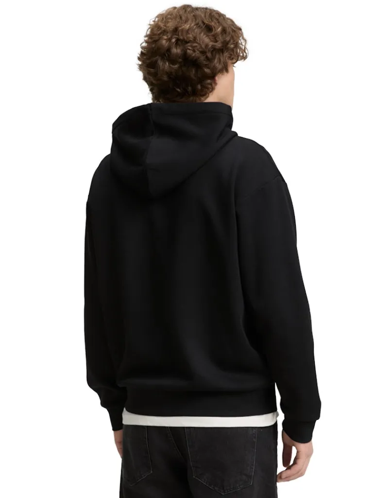 Hoodie Sweatjacke mit Logo-Print black