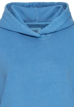 Hoodie Sweatkleid aus Organic Cotton aqua blue