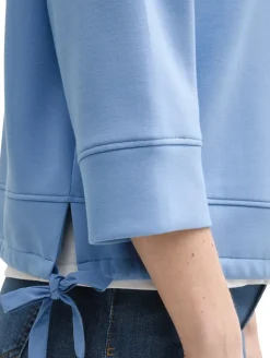 Hoodie Sweatshirt aus Scuba flawless blue