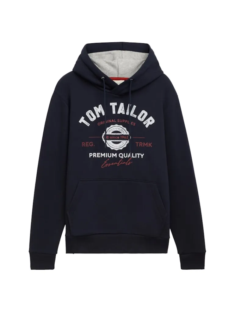 Hoodie Sweatshirt mit Logo-Print sky captain blue