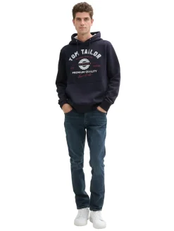 Hoodie Sweatshirt mit Logo-Print sky captain blue