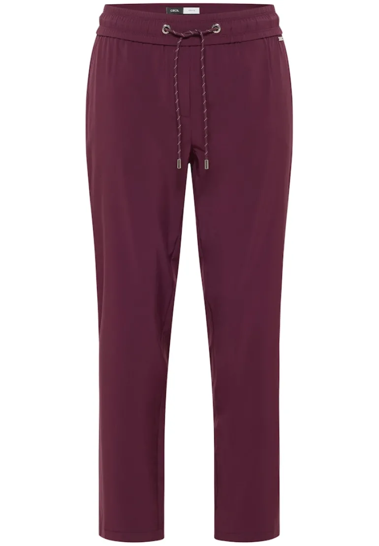 Hose im Casual Fit mulberry red