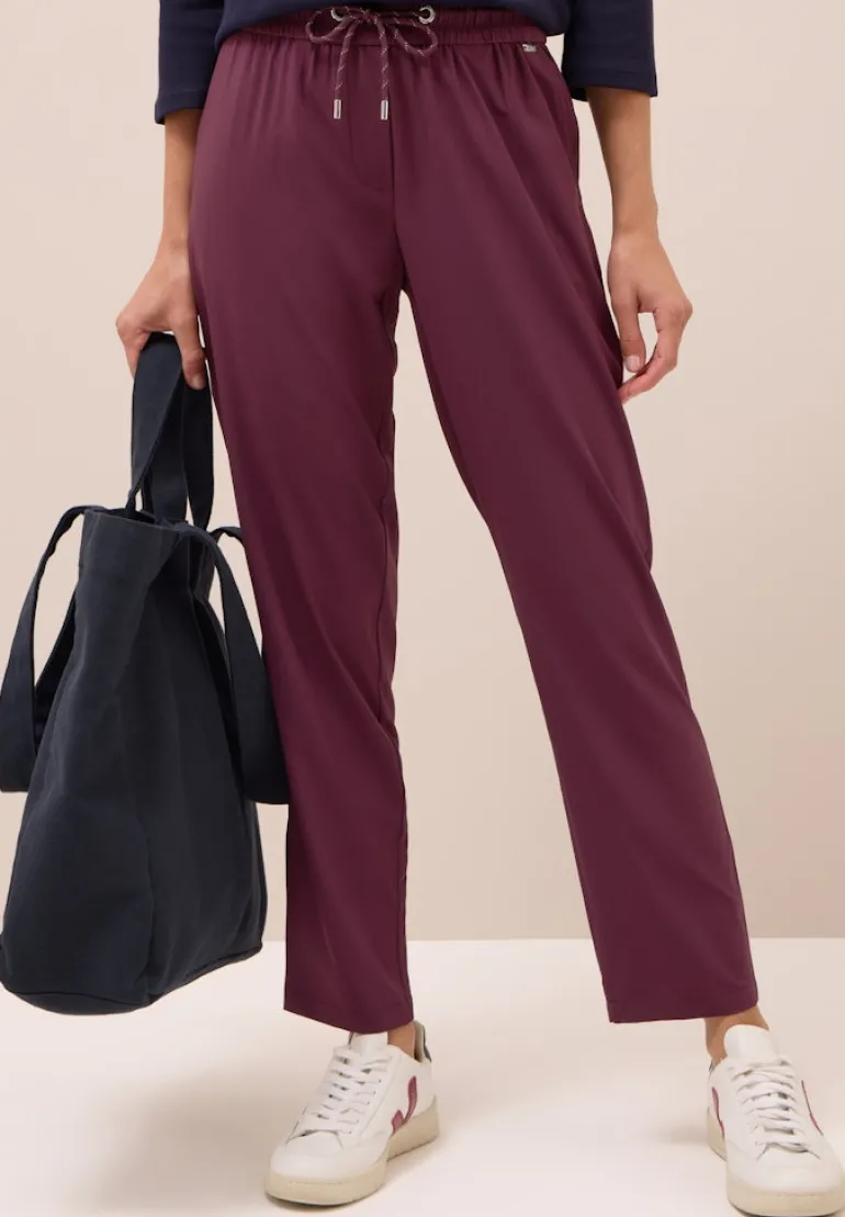 Hose im Casual Fit mulberry red