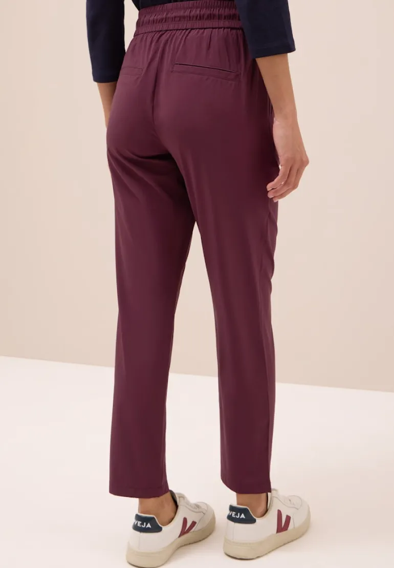 Hose im Casual Fit mulberry red