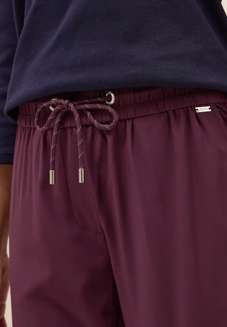Hose im Casual Fit mulberry red