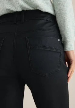 Hose im Leder-Look black