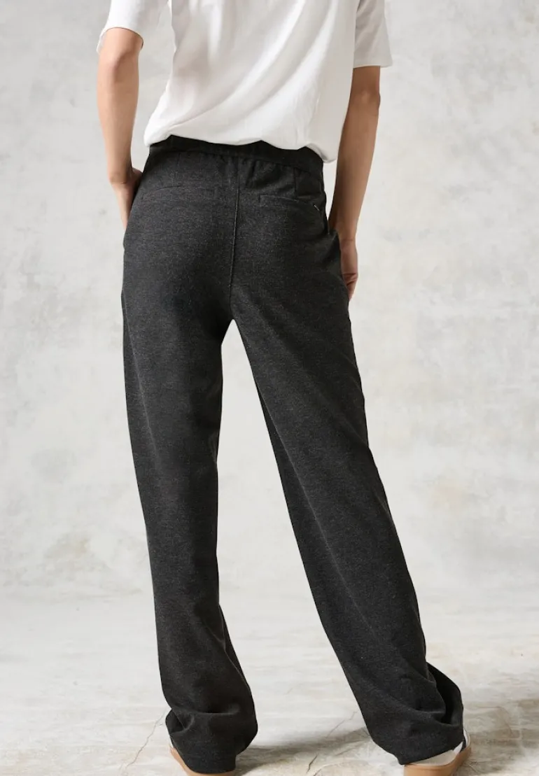 Hose im Loose Fit charcoal grey melange